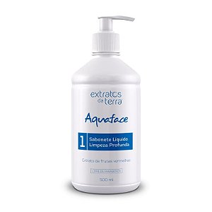 Aquaface Sabonete Liquido Limpeza Profunda Todos os Tipos de Pele 500ml