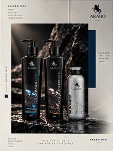 Kit shampoo iCE Máscara 2x1 Barba e Sabonete íntimo ARABO