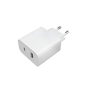 Carregador Ultra Rápido Xiaomi 33W 2 Saídas USB Branco