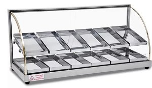 ESTUFA CURVA DUPLA C\ 12 BANDEJAS LINHA LUXO  SUPRITEC