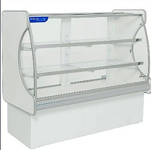 DUPLICADO - VITRINE SECA POP LUXO 125 MT  COR BRANCA  VIDRO RETO  POLO FRIO