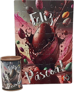 QUEBRA-CABEÇA DE PÁSCOA - OVO DE CHOCOLATE