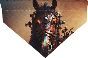 BANDANA PET - LINHA PET STEAM - CAVALO