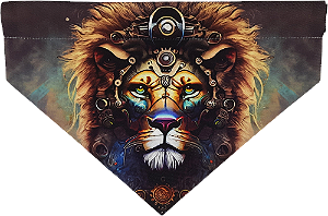 BANDANA PET - LINHA PET STEAM - LEÃO