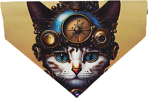 BANDANA PET - LINHA PET STEAM - GATA