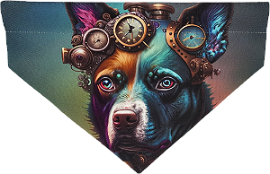 BANDANA PET - LINHA PET STEAM - CÃO 2