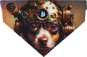 BANDANA PET - LINHA PET STEAM - CÃO 1