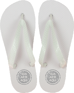 CHINELO PARA SUBLIMAÇÃO ADULTO (Branco)