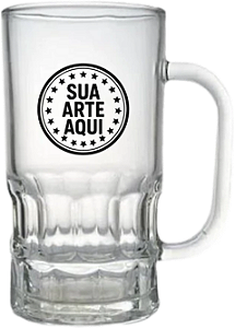 CANECA DE VIDRO CRISTAL - 330ml