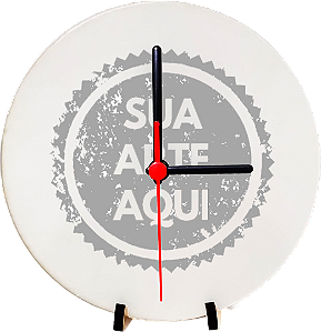 RELÓGIO REDONDO EM MDF - 20cm