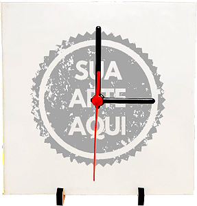 RELÓGIO QUADRADO EM MDF - 15cm