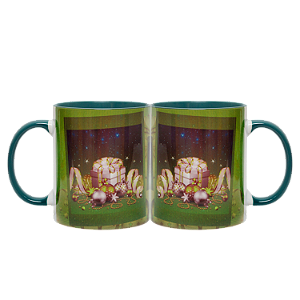 PAR DE CANECAS FELIZ NATAL (VERDE)