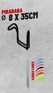 Suporte Emborrachado Pira Ø 8mm x 35 cm