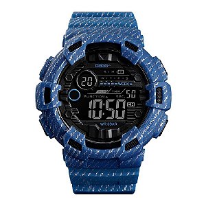 Relógio Digital Tiger Azul