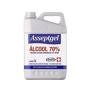 ALCOOL LIQUIDO 70% 5L ATEND. RDC 350/2020 - START/ASSEPTGEL