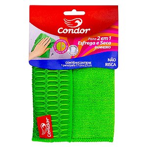 PANO LIMPEZA BANHEIRO ESF SECA MICROFIBRA 17X23CM 1681 - CONDOR