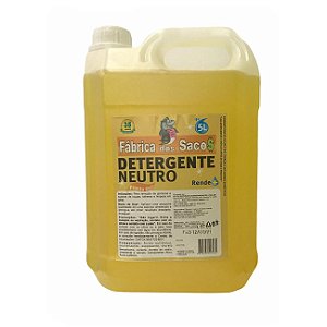 DETERGENTE NEUTRO 5L 1001 - FABRICA DOS SACOS