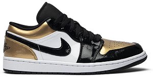 Tênis Air Jordan 1 Low Gold Toe