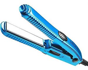 Mini Prancha Titanium Azul Bivolt Mq Hair + Brinde