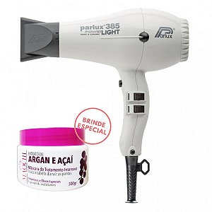 Secador De Cabelo Profissional Parlux 385 Powerlight +brinde