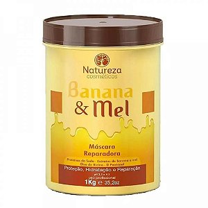Máscara Reconstrutora Capilar De Banana E Mel Natureza 1kg