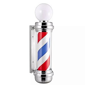 Barber Pole O Poste De Barbeiro - 65cm X 20cm + Brinde
