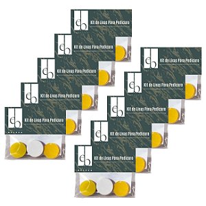 10 Kits Refil de Lixas Para Pedicuro Soft Feet Taiff 100 Lixas