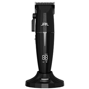 Máquina de Corte de Cabelo JRL Profissional FF 2020C Black Onyx Sem fio Cordless Bivolt Clipper Trimmer
