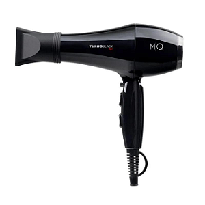 Secador de Cabelo Turbo Black Ion Profissional 2500W Potente Mq Hair