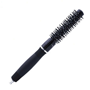 Escova de Cabelo Nano Technology Preta 30mm Profissional Redonda Anti-Frizz para Secagem Rápida e Brilho nos Fios