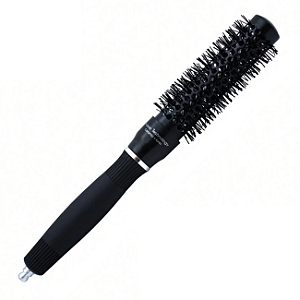 Escova de Cabelo Nano Technology Preta 40mm Profissional Redonda Anti-Frizz para Secagem Rápida e Brilho nos Fios