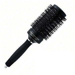 Escova de Cabelo Nano Technology Preta 70mm Profissional Redonda Anti-Frizz para Secagem Rápida e Brilho nos Fios
