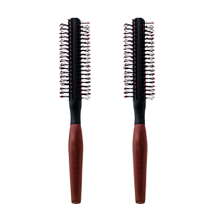 Kit 2 Escova de Cabelo Redonda Anti Estática e Frizz Uso Profissional Resistente Super Leve Ideal Para Secagem Modelagem