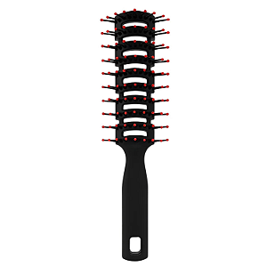 Escova de Cabelo Tunel Vazado Pompadour Modeladora Desembaraçadora e Antiestática Para Secador Penteados