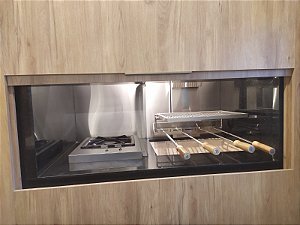 Churrasqueiras sob Medida com Rotativo e Grelha Elevatória
