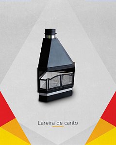 Lareira Metálica de Canto