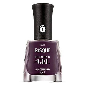 Esmalte Risqué Diamond Gel - Calda de Blueberry