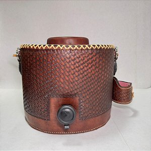 Garrafa Personalizada Térmica para Tereré 6 litros Em Couro Zanin Couros Premium