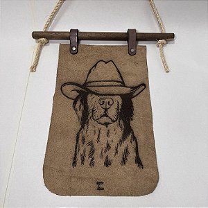 Quadros Decorativos em Couro com Gravação a Laser e Suporte em Madeira – Zanin Couros