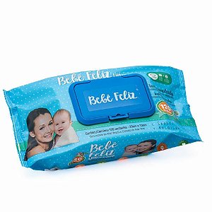 Toalha Umedecida Bebê Feliz 120 unidades