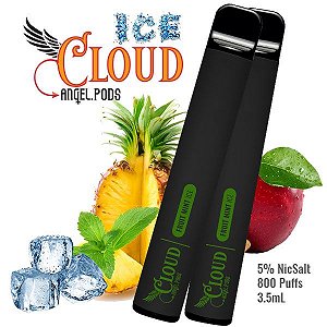 POD DESCARTÁVEL 800 puffs Fruit Mint Ice 5% NICSALT - CLOUD ANGEL