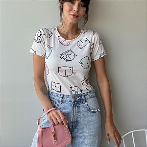TSHIRT BASIC TL GATINHOS