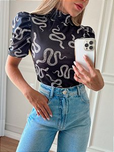 BLUSA PRINCESA GOLA ALTA TL COBRA