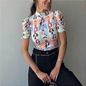 BLUSA PRINCESA GOLA ALTA TL GREY'S ANATOMY