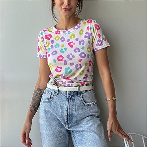 TSHIRT BASIC TL ONÇA NEON
