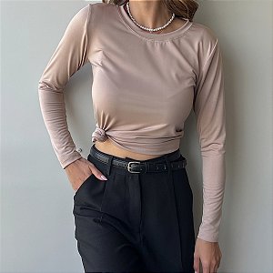 TSHIRT MANGA LONGA NUDE