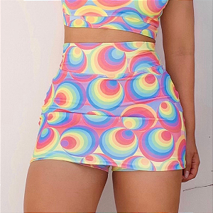 SHORT SAIA BÁSICO TL ASPIRAIS ABSTRATO