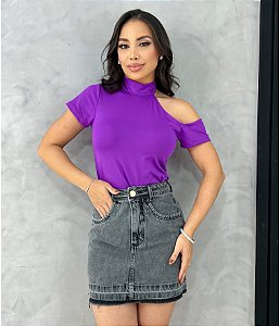 BLUSA SUPLEX OMBRO VAZADO TL FÚCSIA
