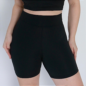 SHORT MEIA COXA BÁSICO TL PRETO