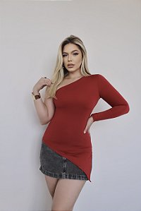 BLUSA ASSIMÉTRICA NULA MANGA LONGA SUPLEX TL